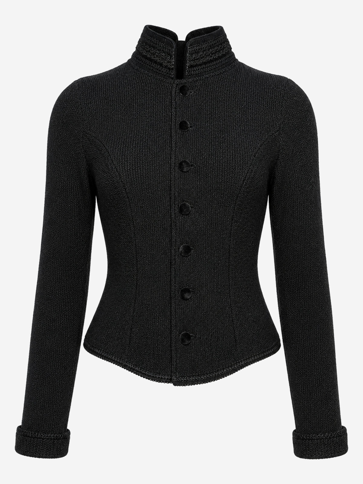Bunte_trachtenjacke_litzlfelder_manufaktur_schwarz_fornt
