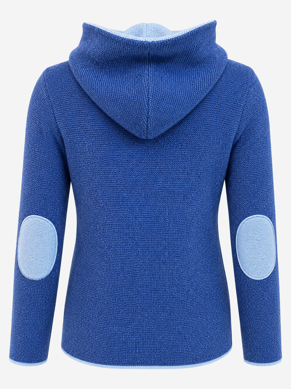 Strickjacke mit kapuze emily in jeansblau