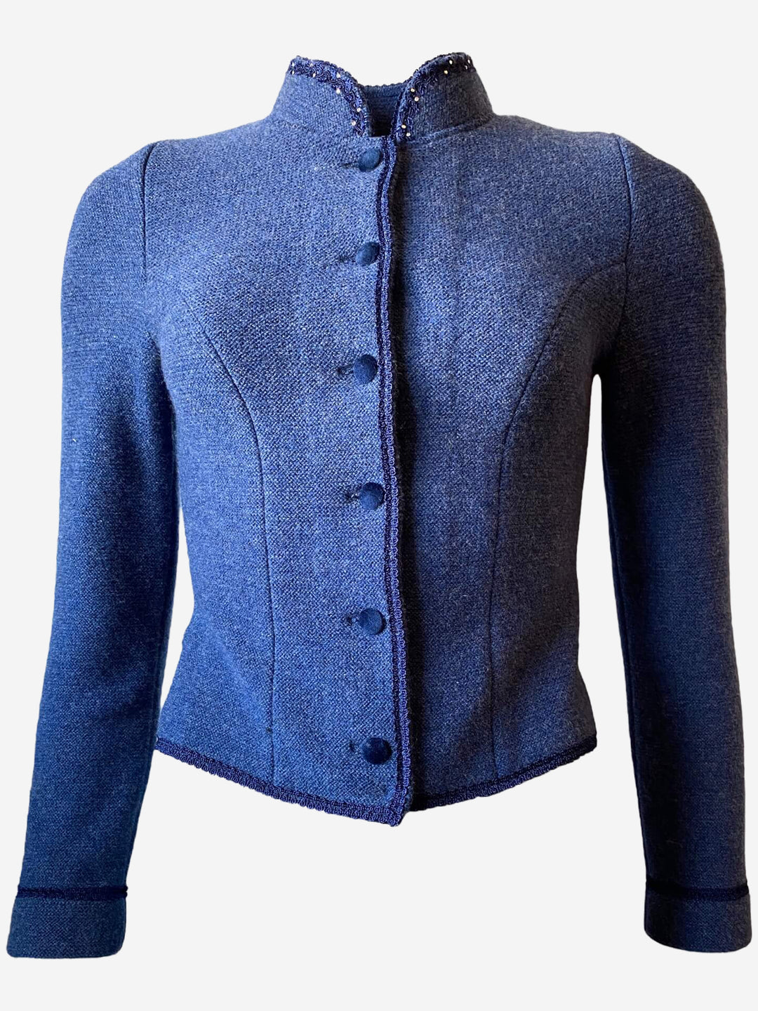 Trachtenjacke Elisa in Jeansblau
