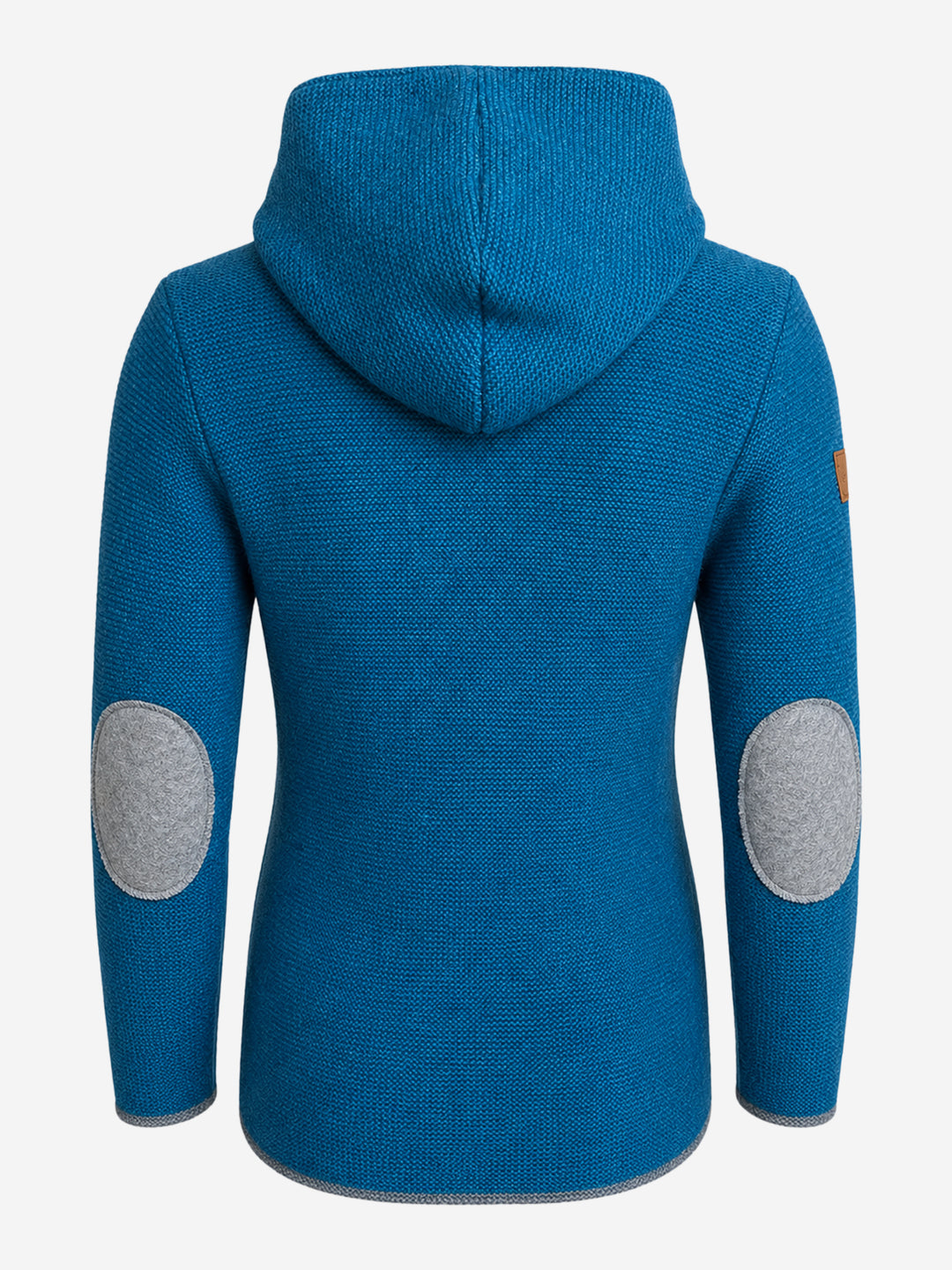 Strickjacke mit Kapuze Emily in Türkisblau