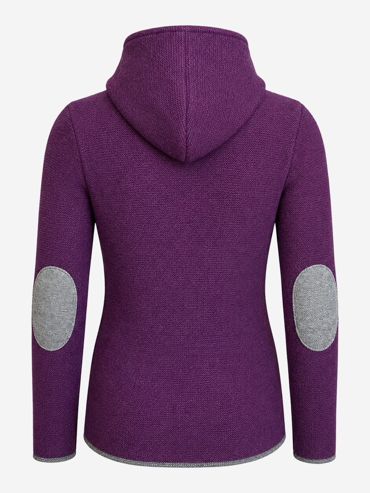 Strickjacke mit kapuze emily in violett