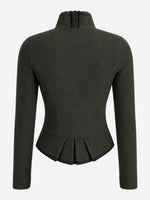 Load image into Gallery viewer, Strickblazer Caro in Oliv
