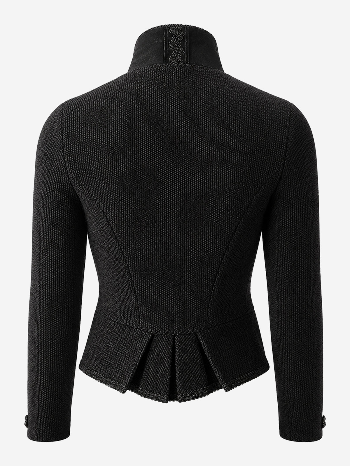 Strickblazer caro in schwarz