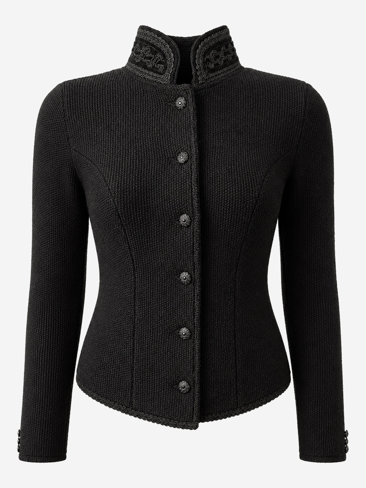 1215_strickjacke_caro_litzlfelder_manufaktur_schwarz_front