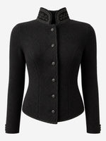 Load image into Gallery viewer, Strickblazer Caro in Schwarz
