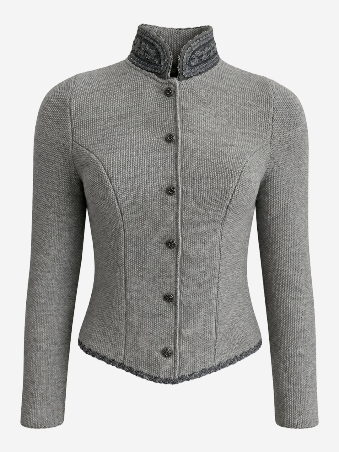 Strickblazer Caro in Silbergrau