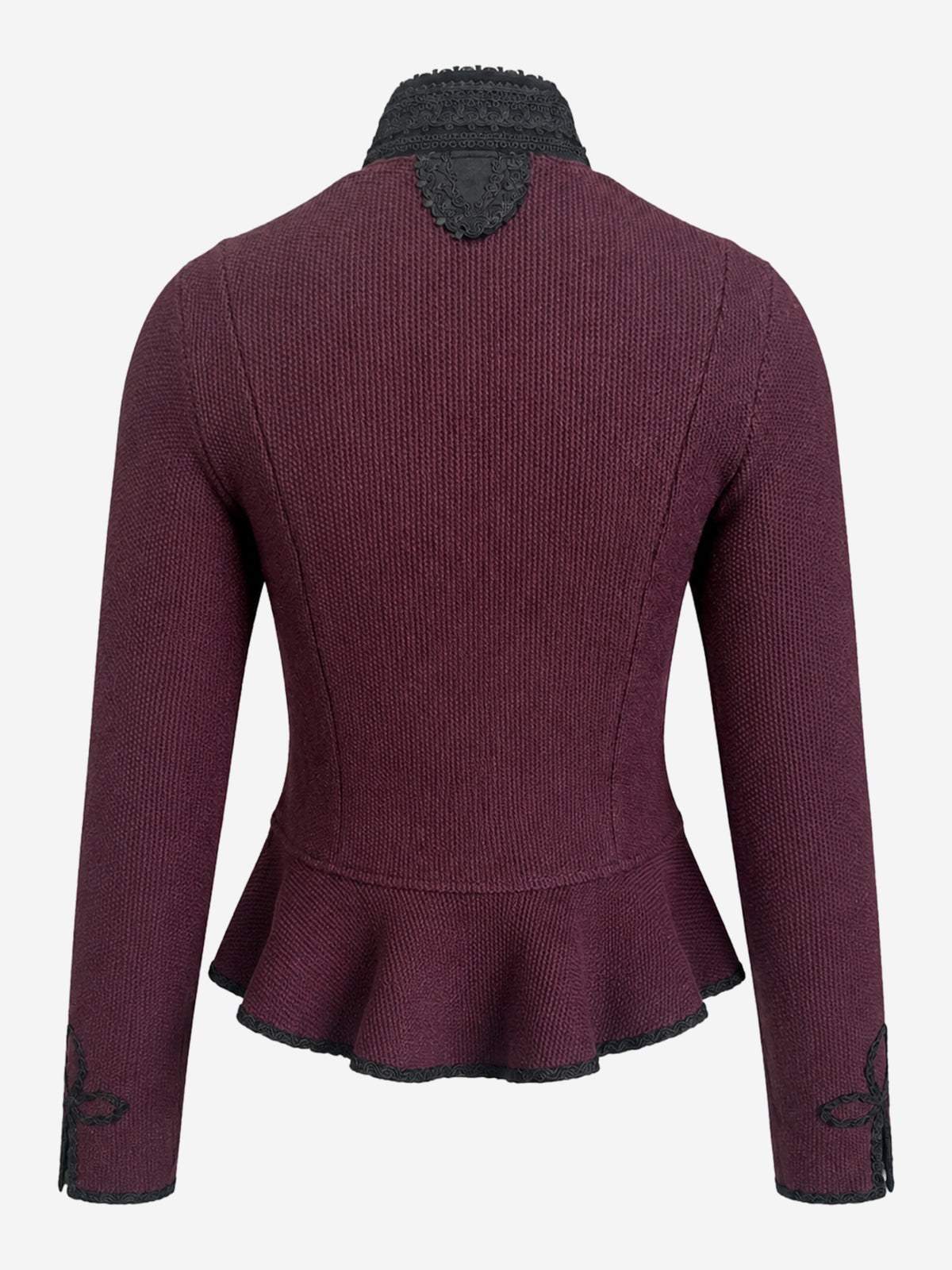 Strickblazer lea in rubinrot