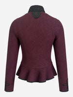 Load image into Gallery viewer, Strickblazer Lea in Rubinrot
