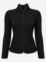Load image into Gallery viewer, Strickblazer Lea in Schwarz
