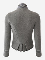 Load image into Gallery viewer, Strickblazer Alice in Mittelgrau
