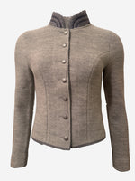 Load image into Gallery viewer, Strickblazer Ariana in Silbergrau
