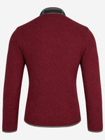 Load image into Gallery viewer, Strickjacke Jonas in Merlotrot
