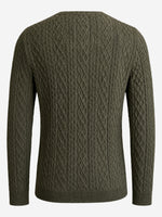 Load image into Gallery viewer, Strickjacke Marius in Olivgrün
