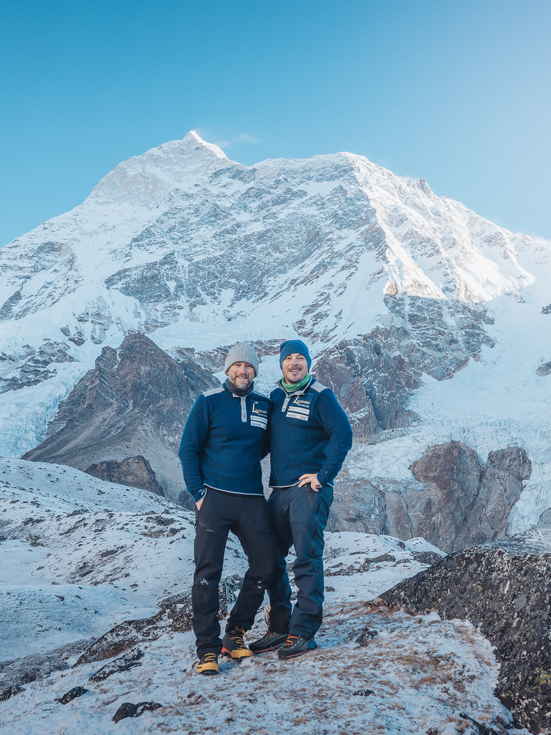 Pulli Nepal in Marine / Saphirblau