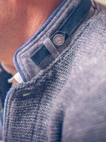 Load image into Gallery viewer, Strickjacke Hannes in Mittelgrau
