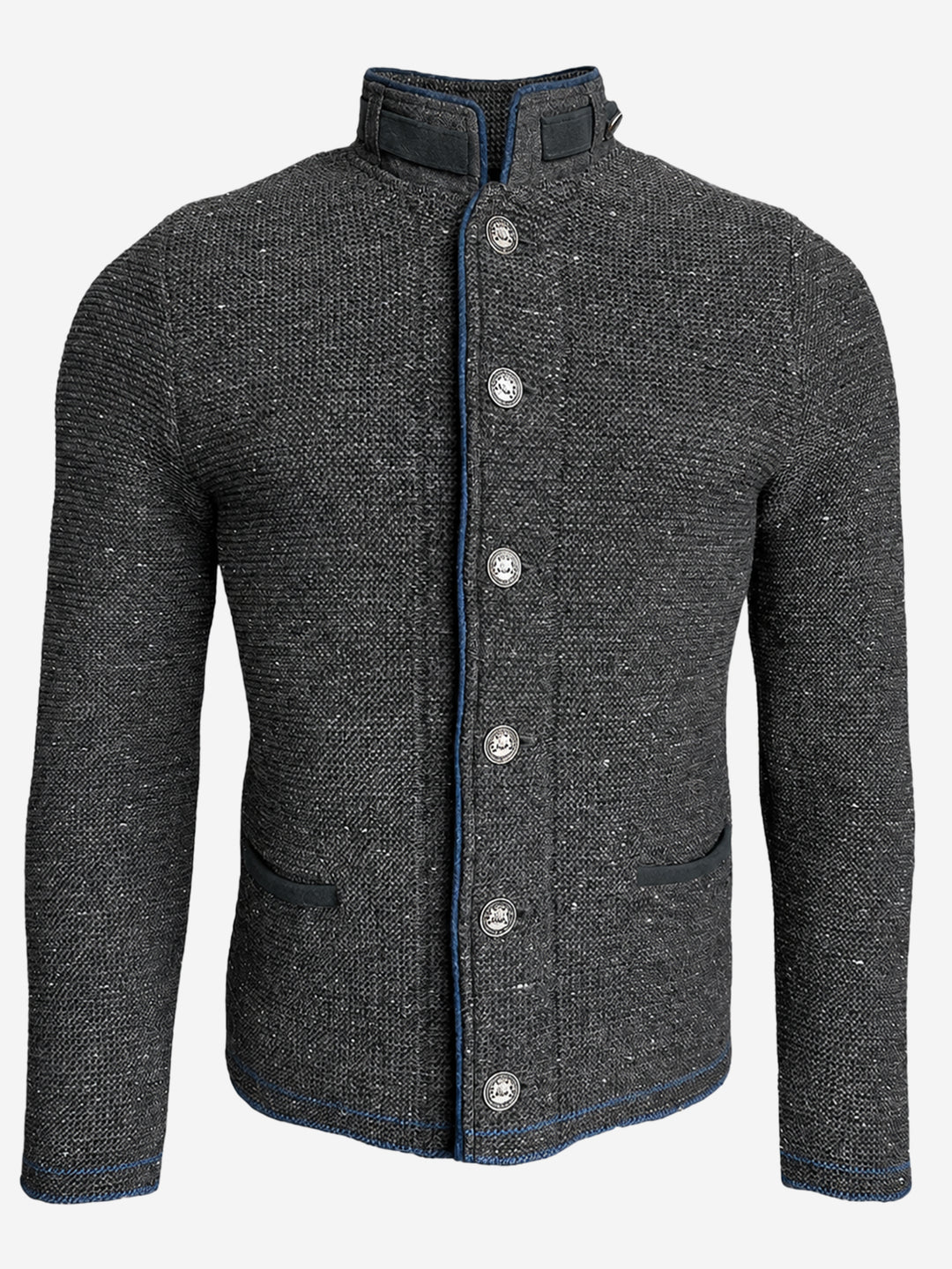 Strickjacke Hannes in Mittelgrau
