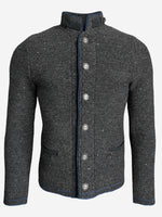 Load image into Gallery viewer, Strickjacke Hannes in Mittelgrau
