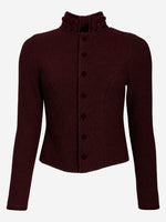 Load image into Gallery viewer, Trachtenjacke Anja in Rubinrot - BUNTE Limited Edition

