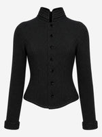 Load image into Gallery viewer, Trachtenjacke Anja in Schwarz - BUNTE Limited Edition
