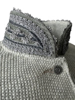 Load image into Gallery viewer, Strickblazer Caro in Silbergrau
