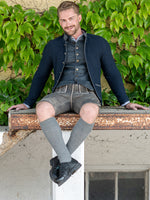 Load image into Gallery viewer, Strickjacke Paul in Marineblau
