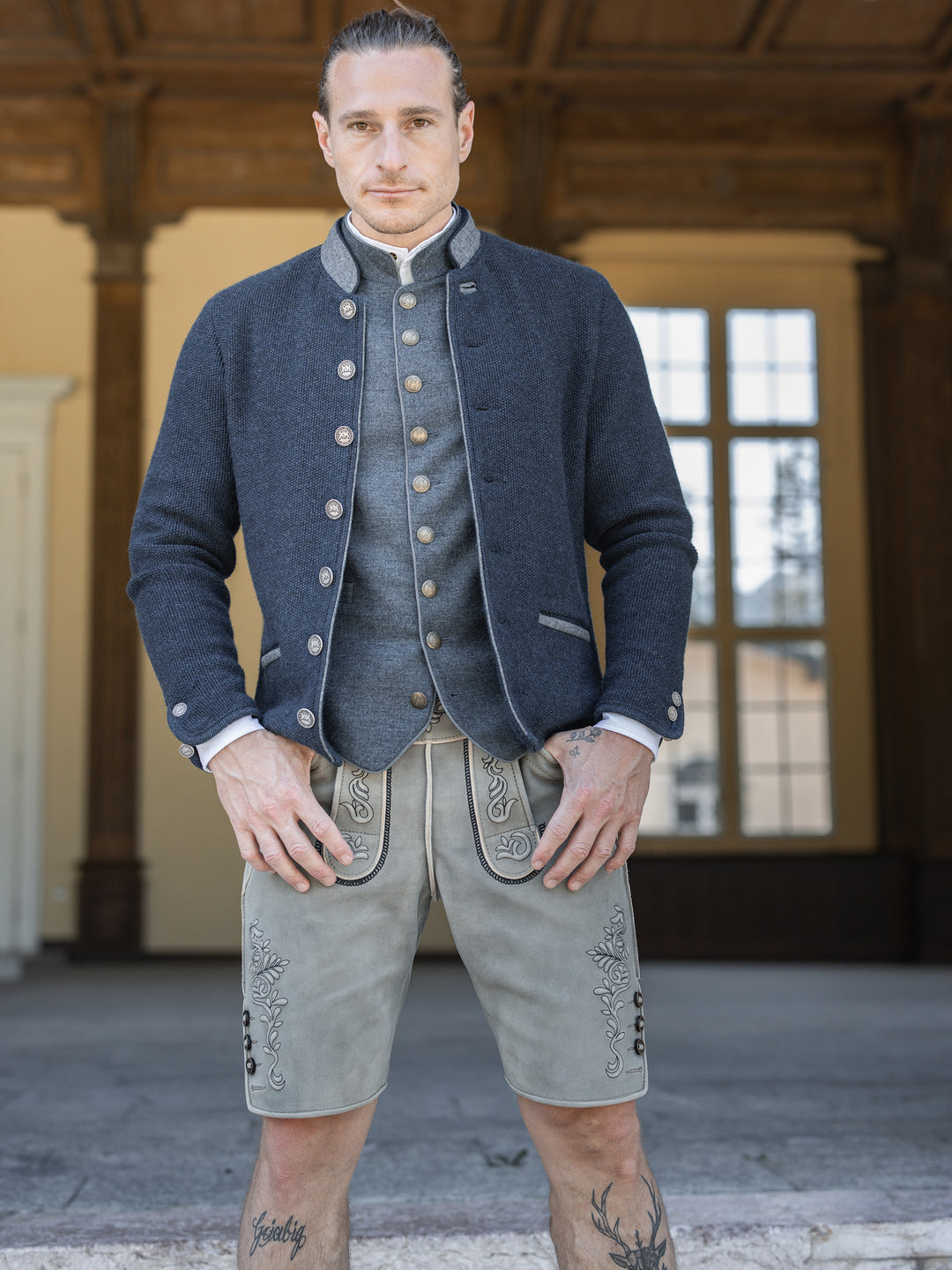 Trachtenjacke Alex in Marineblau