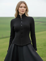 Load image into Gallery viewer, Trachtenjacke Anja in Schwarz - BUNTE Limited Edition
