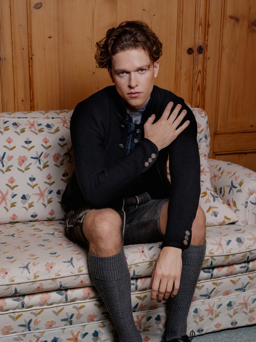Strickjacke Felix in Schwarz