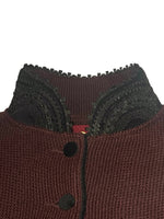 Load image into Gallery viewer, Trachtenjacke Ingrid in Rubinrot
