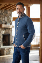 Load image into Gallery viewer, Strickjacke Jonas in Marineblau
