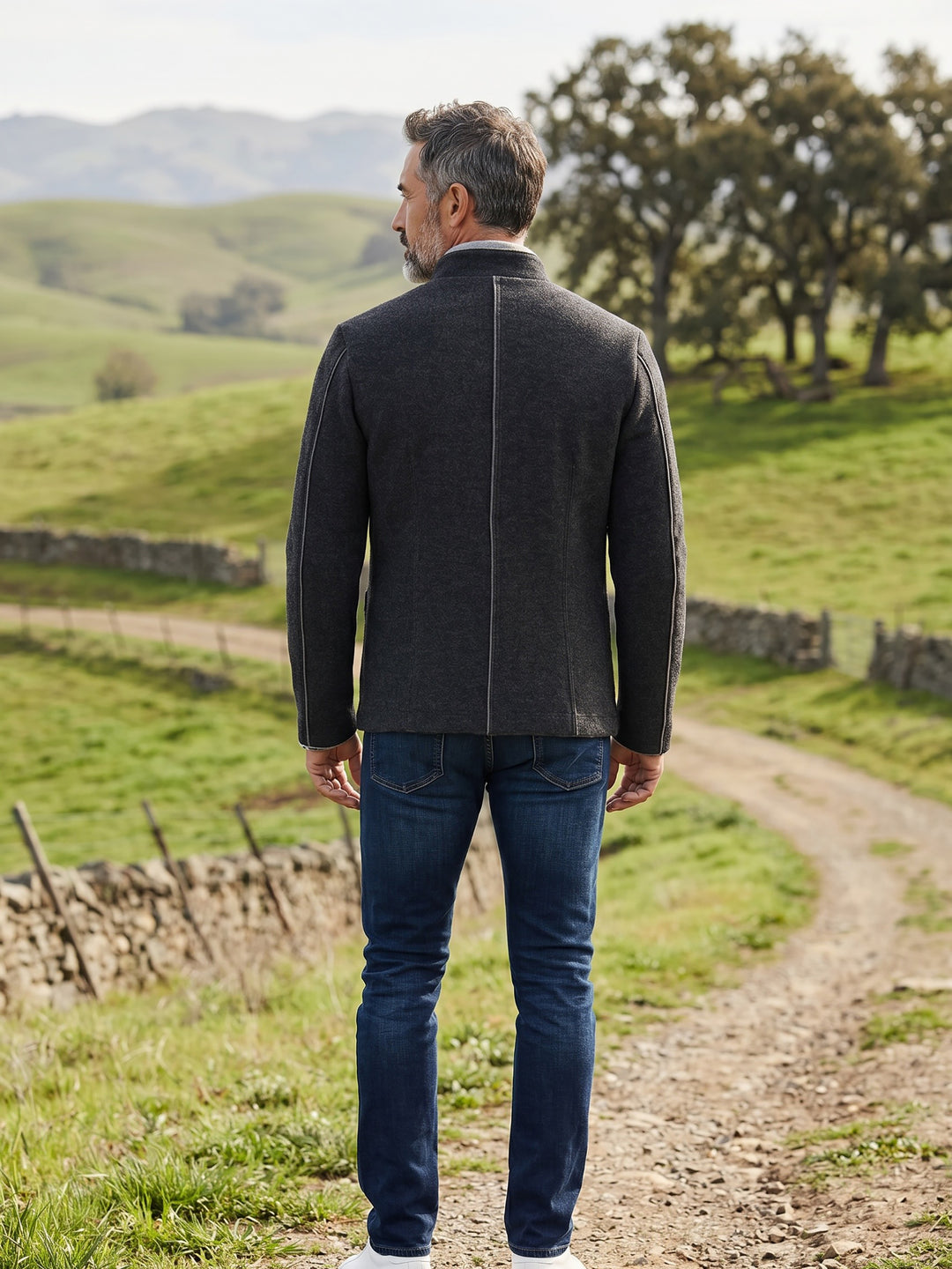 Strickjacke Konstantin in Anthrazit